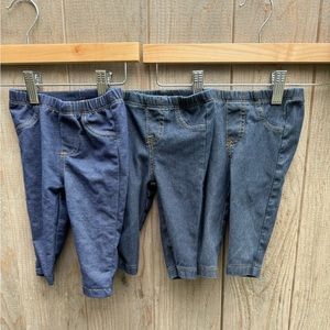 3 pack carters jean leggings for baby 6 months